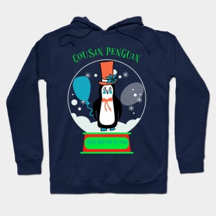 Matching Christmas for Family, Cousin Penguin The Mischievous one Hoodie